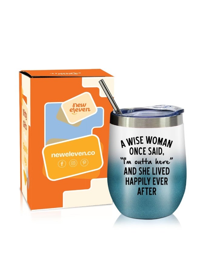 NewEleven Retirement Gifts For Women 2025 - Happy Retirement Gift - Coworker Leaving Gift, Farewell Gifts, Goodbye Presents For Coworkers, Friends - 12 Oz Tumbler - Image 2